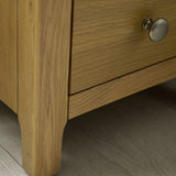 Wooden Bedside Cabinet With 3 Drawers - Somerset