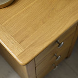Wooden Bedside Cabinet With 3 Drawers - Somerset