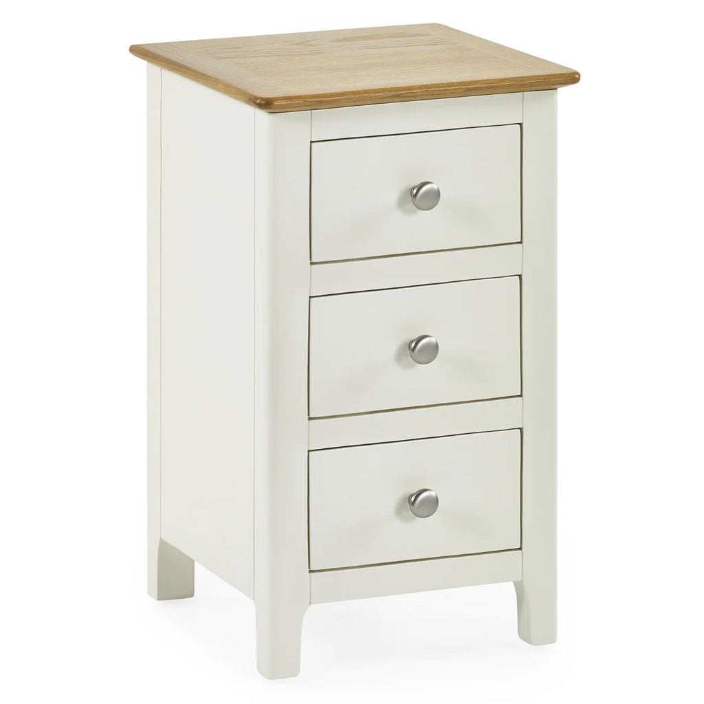 Wooden Bedside Cabinet With 3 Drawers - Somerset