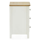 Wooden Bedside Cabinet With 3 Drawers - Somerset