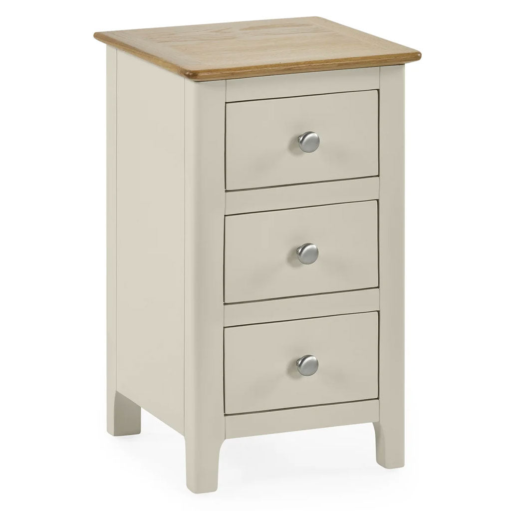 Wooden Bedside Cabinet With 3 Drawers - Somerset