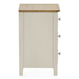 Wooden Bedside Cabinet With 3 Drawers - Somerset