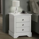 Wooden Bedside Cabinet With 3 Drawers - Stratford
