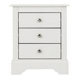 Wooden Bedside Cabinet With 3 Drawers - Stratford