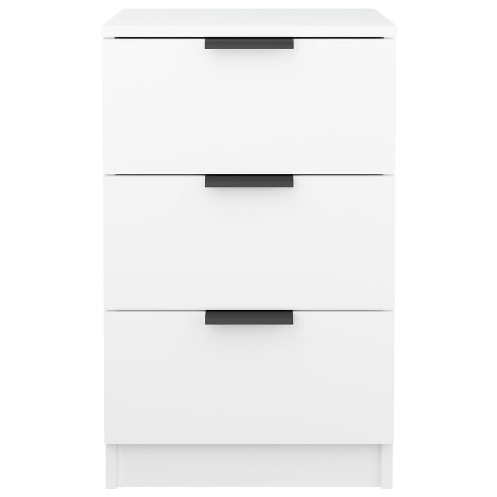 Wooden Bedside Cabinet With 3 Drawers - Vantage Home