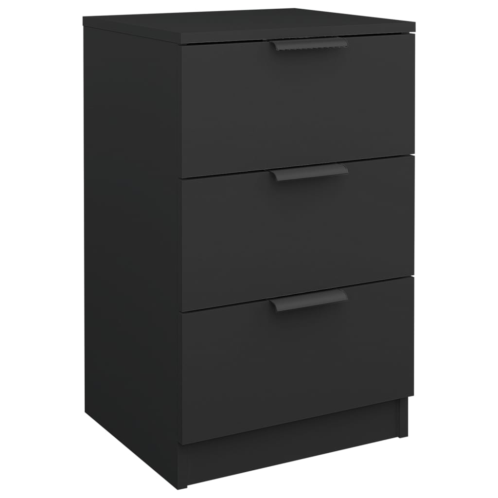 Wooden Bedside Cabinet With 3 Drawers - Vantage Home