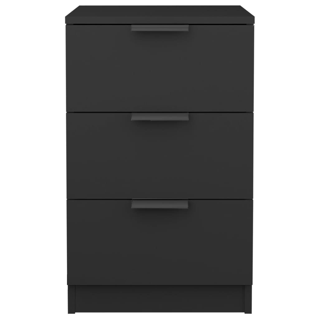 Wooden Bedside Cabinet With 3 Drawers - Vantage Home