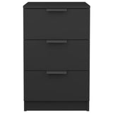 Wooden Bedside Cabinet With 3 Drawers - Vantage Home