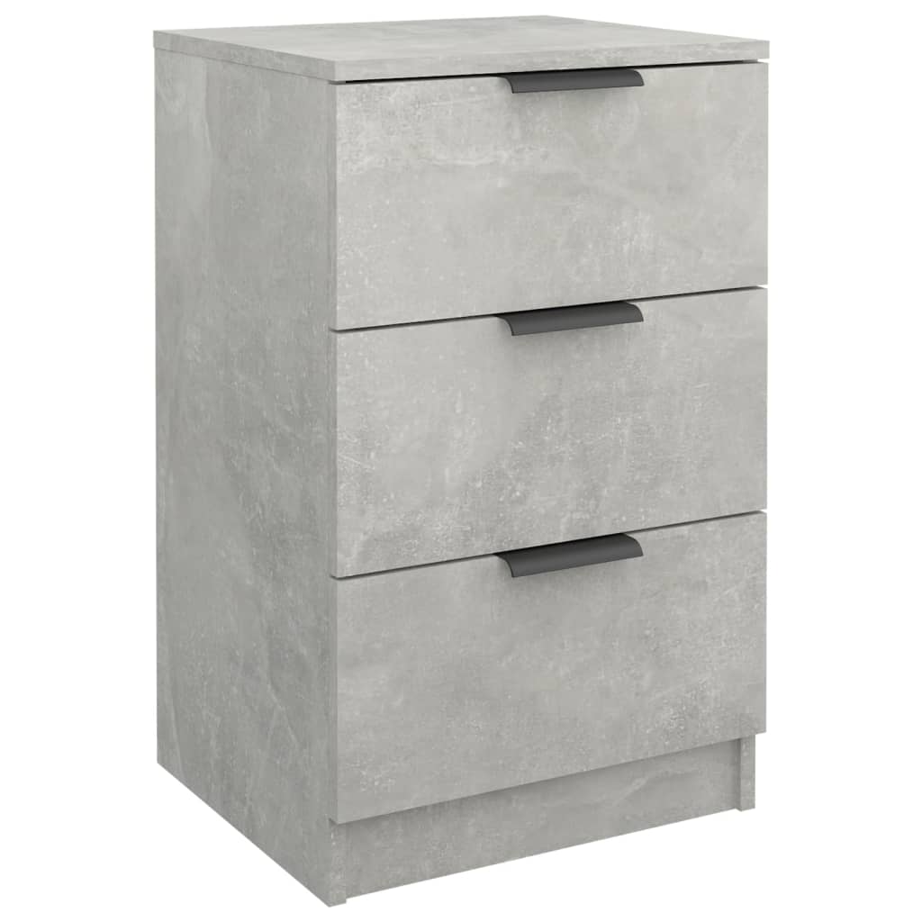 Wooden Bedside Cabinet With 3 Drawers - Vantage Home