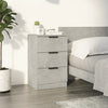 Wooden Bedside Cabinet With 3 Drawers - Vantage Home