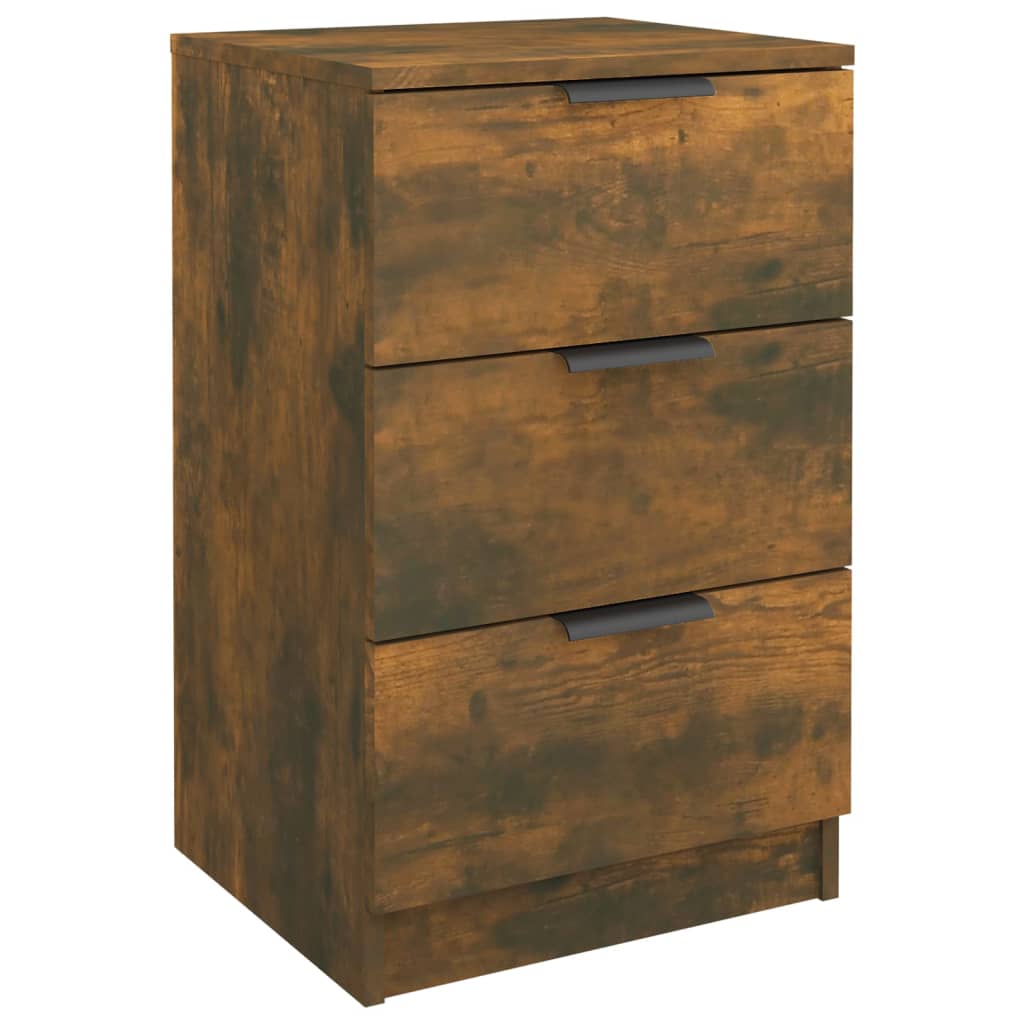 Wooden Bedside Cabinet With 3 Drawers - Vantage Home