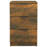 Wooden Bedside Cabinet With 3 Drawers - Vantage Home