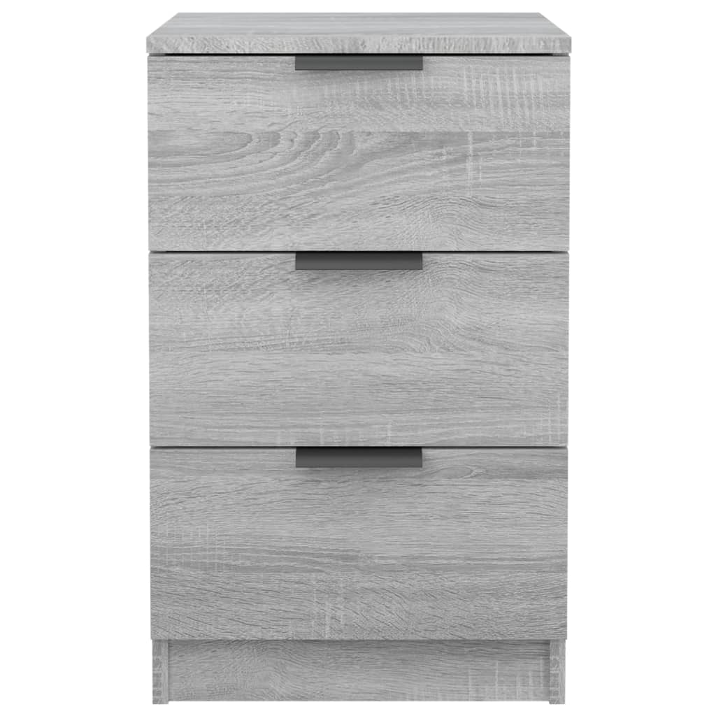 Wooden Bedside Cabinet With 3 Drawers - Vantage Home
