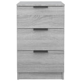 Wooden Bedside Cabinet With 3 Drawers - Vantage Home