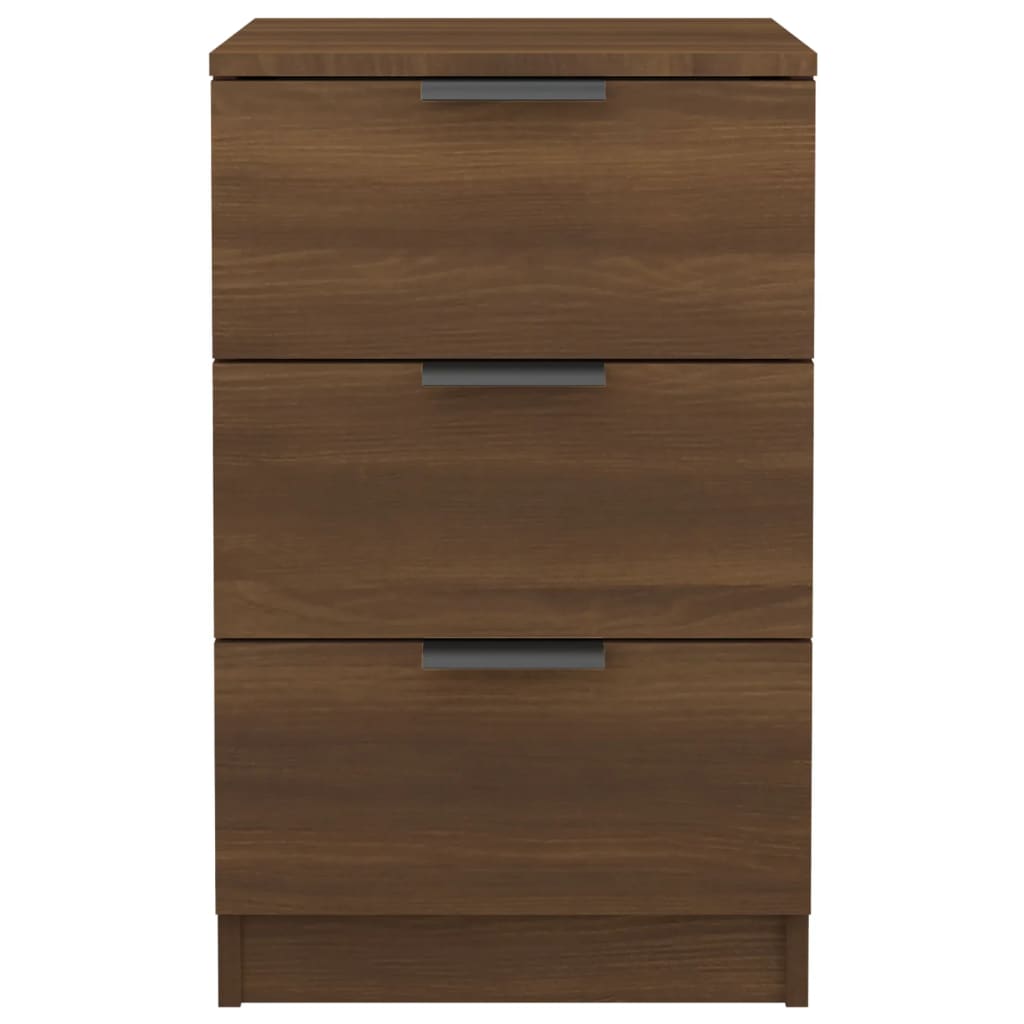 Wooden Bedside Cabinet With 3 Drawers - Vantage Home