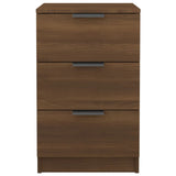 Wooden Bedside Cabinet With 3 Drawers - Vantage Home