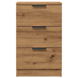 Wooden Bedside Cabinet With 3 Drawers - Vantage Home