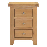 Wooden Bedside Cabinet With 3 Drawers - Windsor