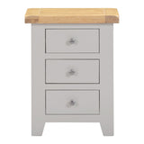 Wooden Bedside Cabinet With 3 Drawers - Windsor