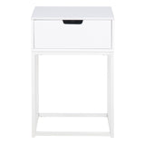 Wooden Bedside Table With 1 Drawer - Mitra