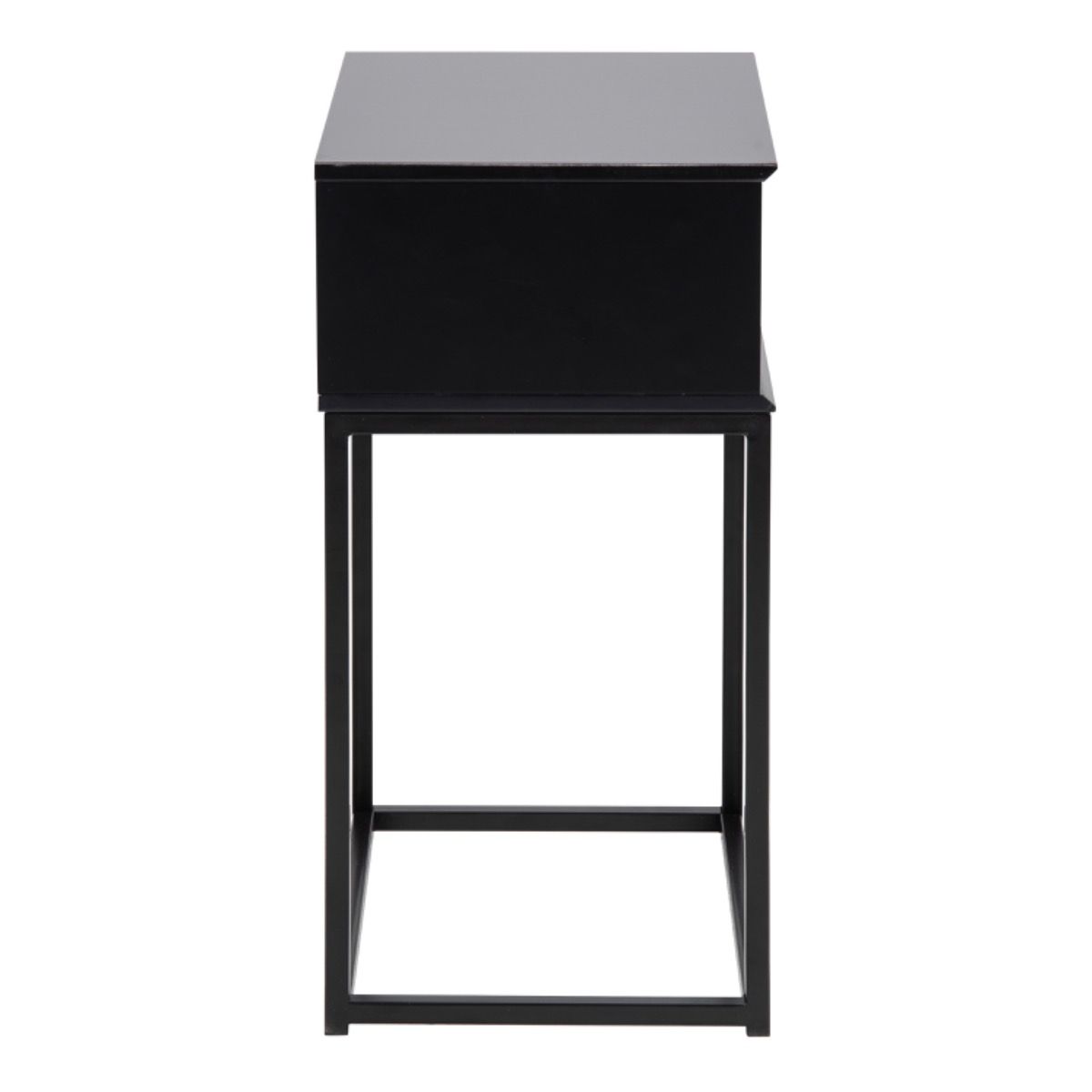 Wooden Bedside Table With 1 Drawer - Mitra