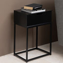 Wooden Bedside Table With 1 Drawer - Mitra
