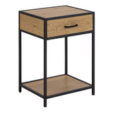 Wooden Bedside Table With 1 Drawer - Seaford