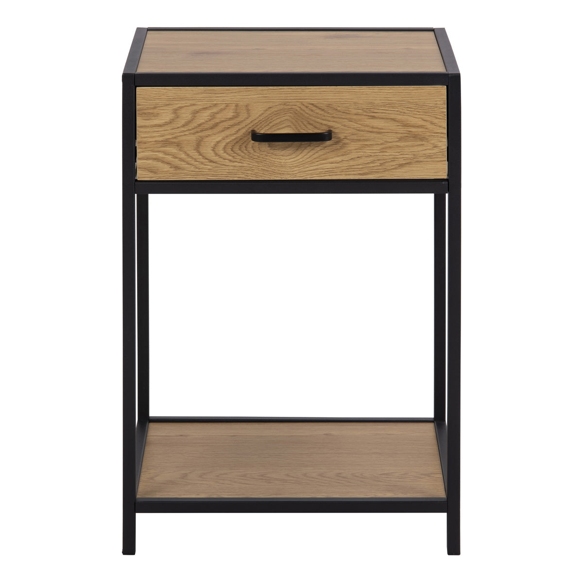 Wooden Bedside Table With 1 Drawer - Seaford
