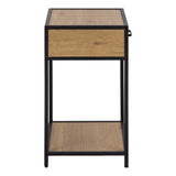 Wooden Bedside Table With 1 Drawer - Seaford