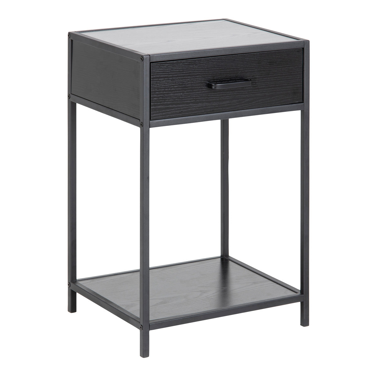Wooden Bedside Table With 1 Drawer - Seaford