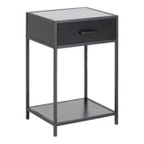 Wooden Bedside Table With 1 Drawer - Seaford