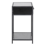 Wooden Bedside Table With 1 Drawer - Seaford