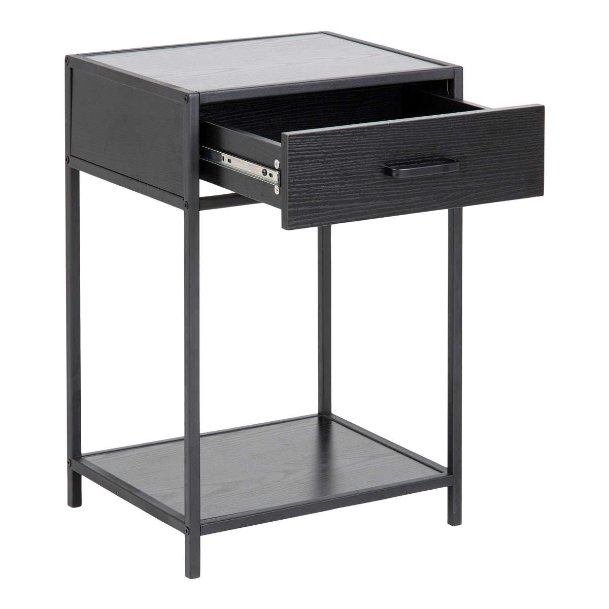 Wooden Bedside Table With 1 Drawer - Seaford