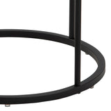 Wooden Bedside Table Round With 1 Drawer - Polo