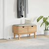Wooden Bench Hallway With 2 Drawers - Otta