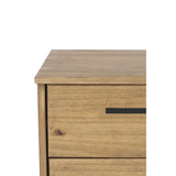 Wooden Bedside Cabinet With 2 Drawers - Texas