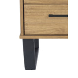 Wooden Bedside Cabinet With 2 Drawers - Texas