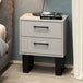 Wooden Bedside Cabinet With 2 Drawers - Texas