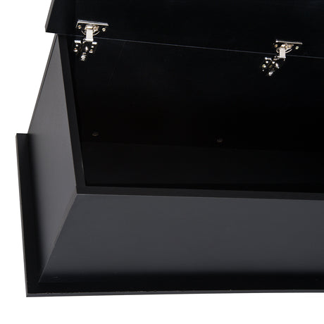 Wooden Blanket Box 100cm Wide With Storage - Velmora