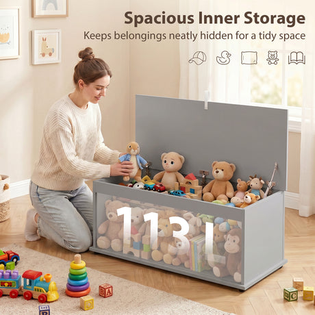 Wooden Blanket Box 100cm Wide With Storage - Velmora