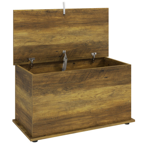 Wooden Blanket Box 80cm Wide With Storage - Velmora