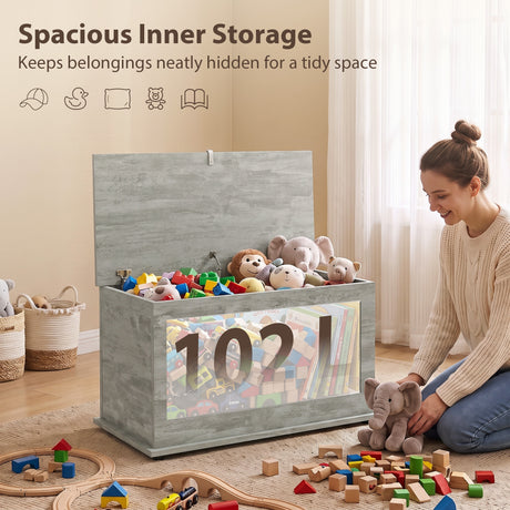 Wooden Blanket Box 80cm Wide With Storage - Velmora