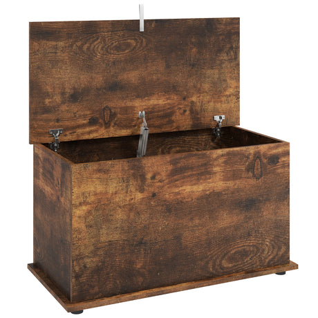 Wooden Blanket Box 80cm Wide With Storage - Velmora