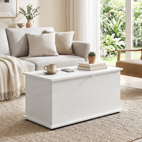 Wooden Blanket Box 80cm Wide With Storage - Velmora