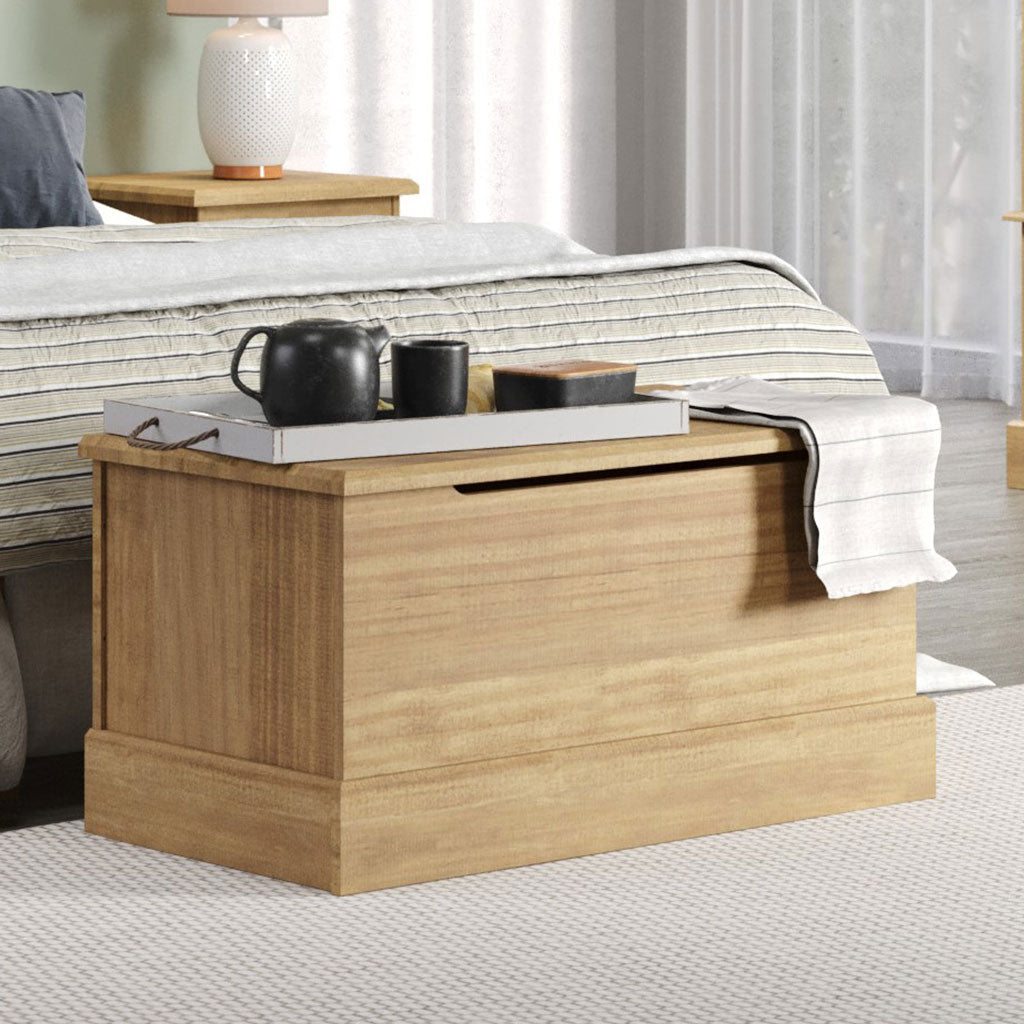Wooden Blanket Box With Storage - Cotswold