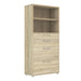 Wooden Bookcase With 1 Open Shelf 2 Drawers And 2 File Drawers - Prima