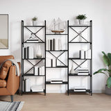 Wooden Bookcase 156cm Wide - Vantage Home
