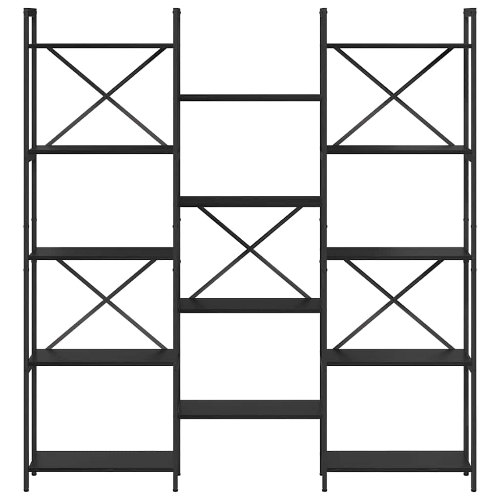 Wooden Bookcase 156cm Wide - Vantage Home