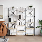 Wooden Bookcase 156cm Wide - Vantage Home