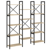 Wooden Bookcase 156cm Wide - Vantage Home
